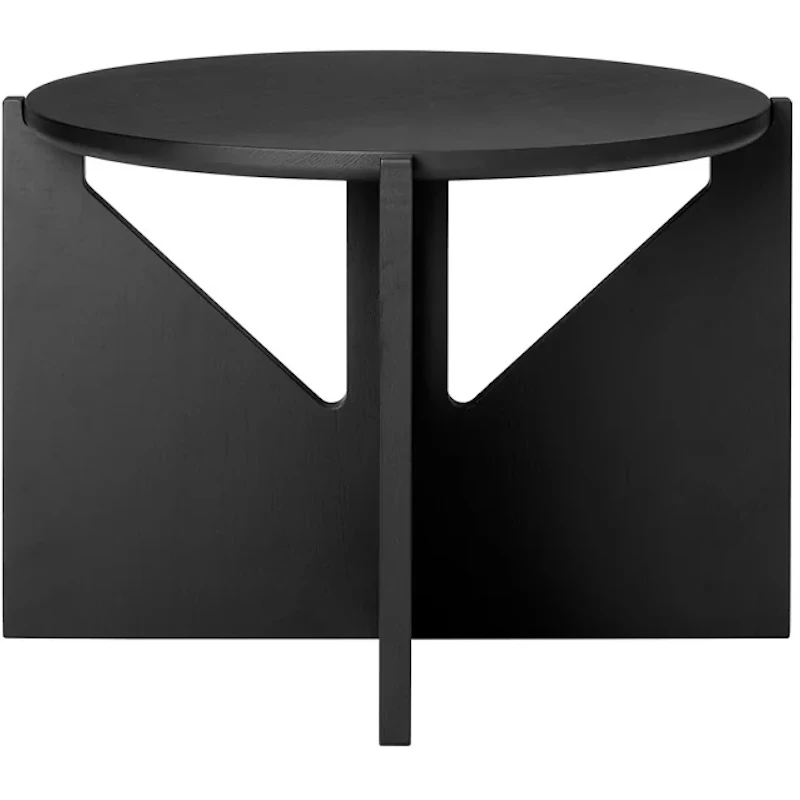 Simple Salongbord 52 cm, Svartlakkert Eik