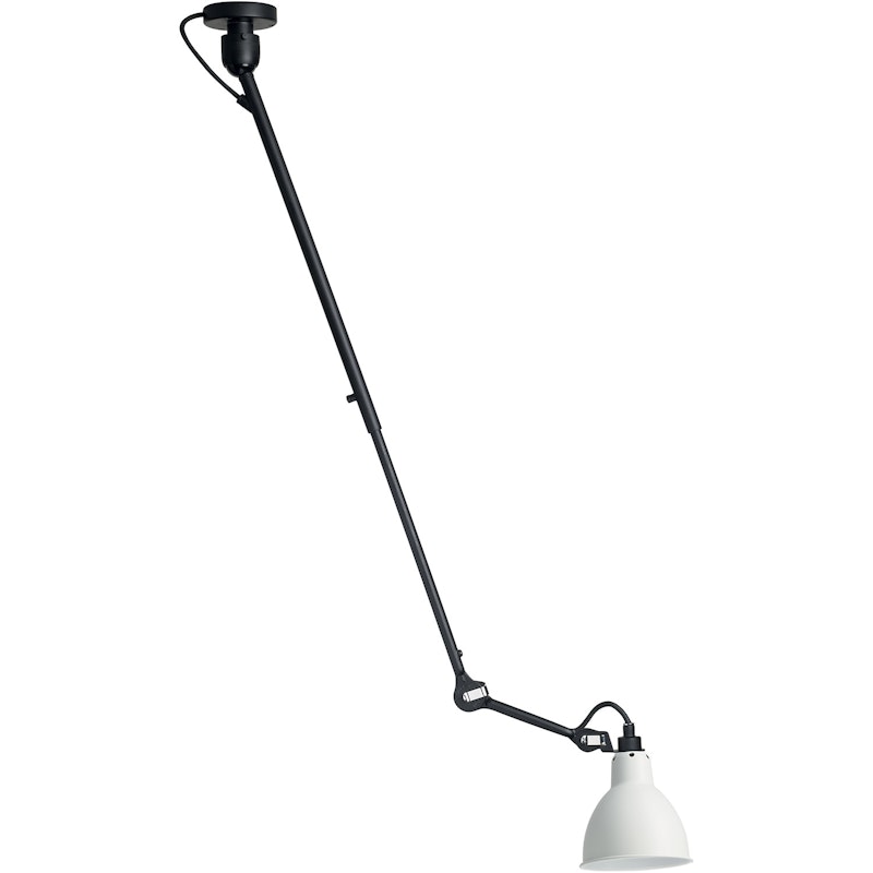 Lampe Gras N°302 Taklampe, Svart / Hvit