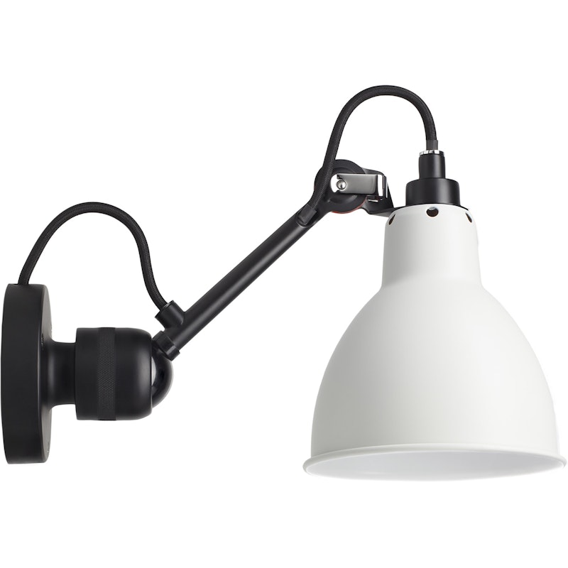 La Lampe Gras N°304 Vegglampe med Bryter, Svart / Hvit