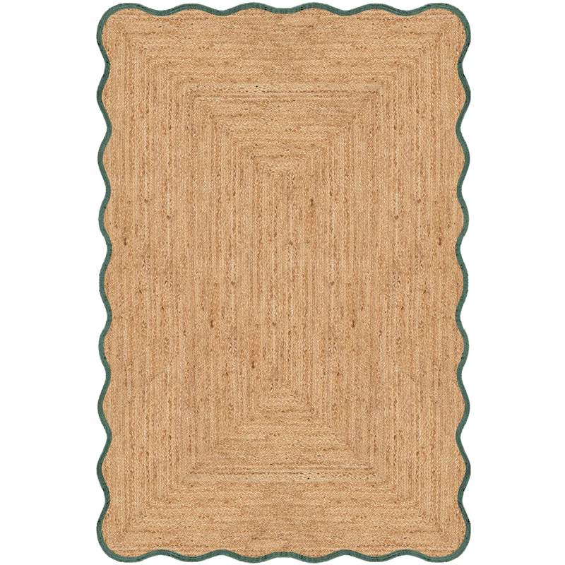 Scallop Juteteppe 180x270 cm, Mørkegrønn