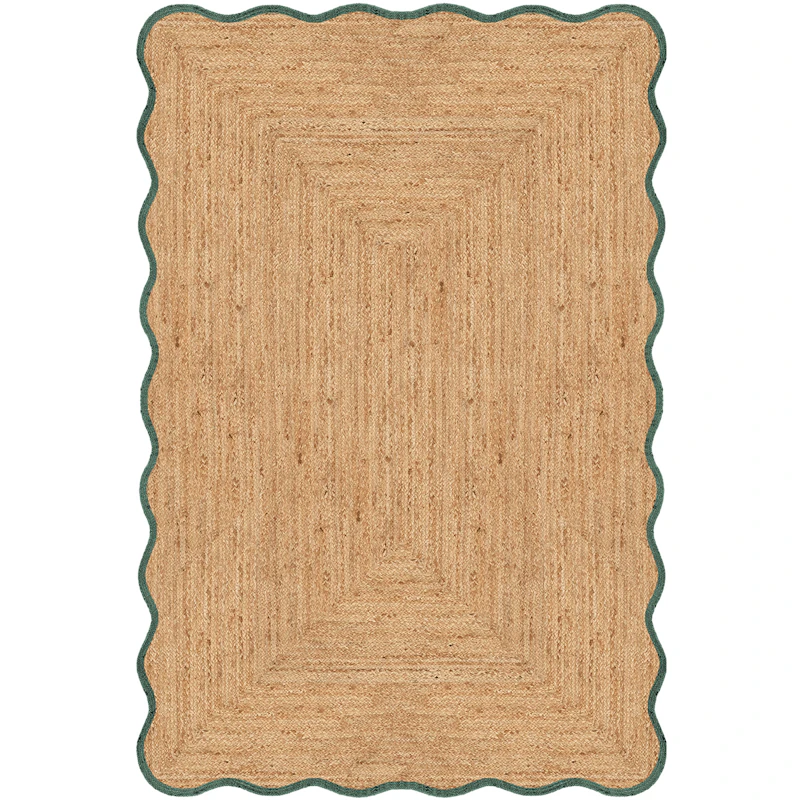 Scallop Juteteppe 200x300 cm, Mørkegrønn