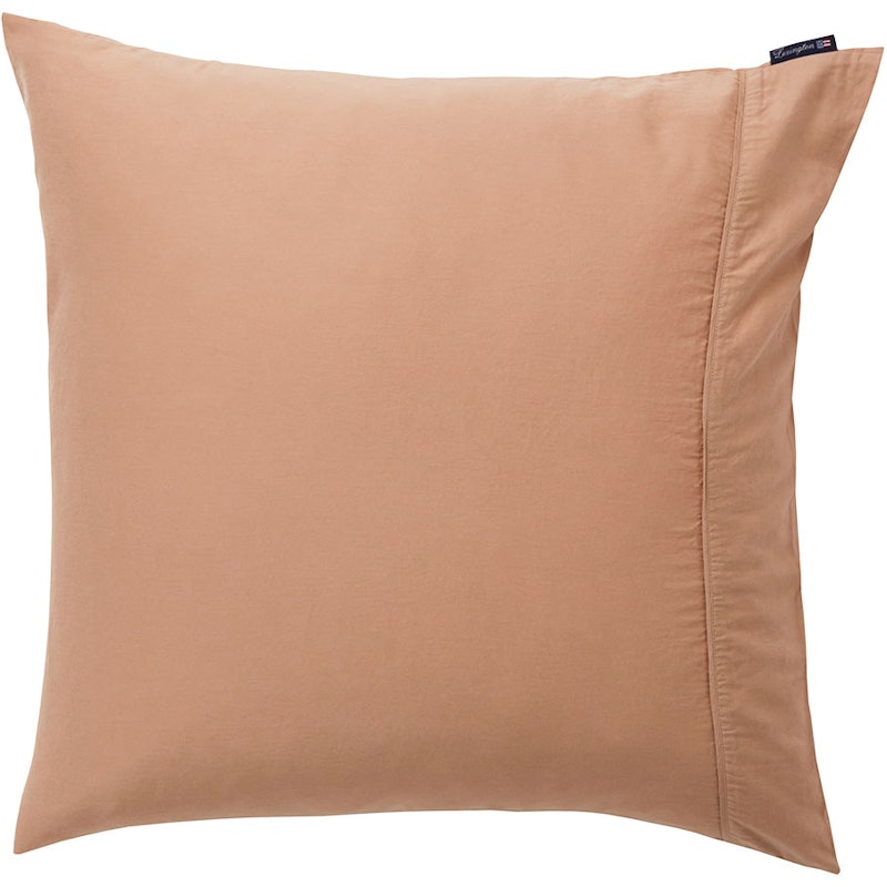 Washed Cotton Sateen Putevar 65x65 cm, Beige