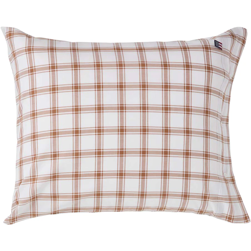 Checked Putevar 50x60 cm, Hvit / Fudge