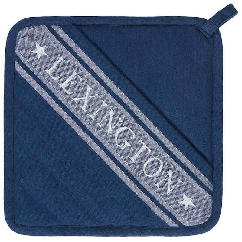 Icons Organic Cotton Jacquard Star Gryteklut, Hvit / Dress Blue