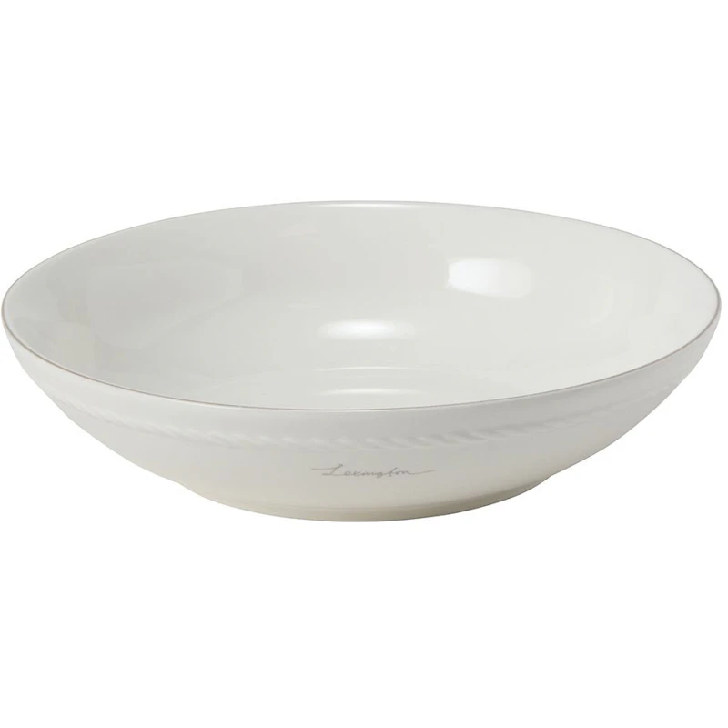 Lexington Porcelain Medium Skål 22 cm, Hvit / Beige