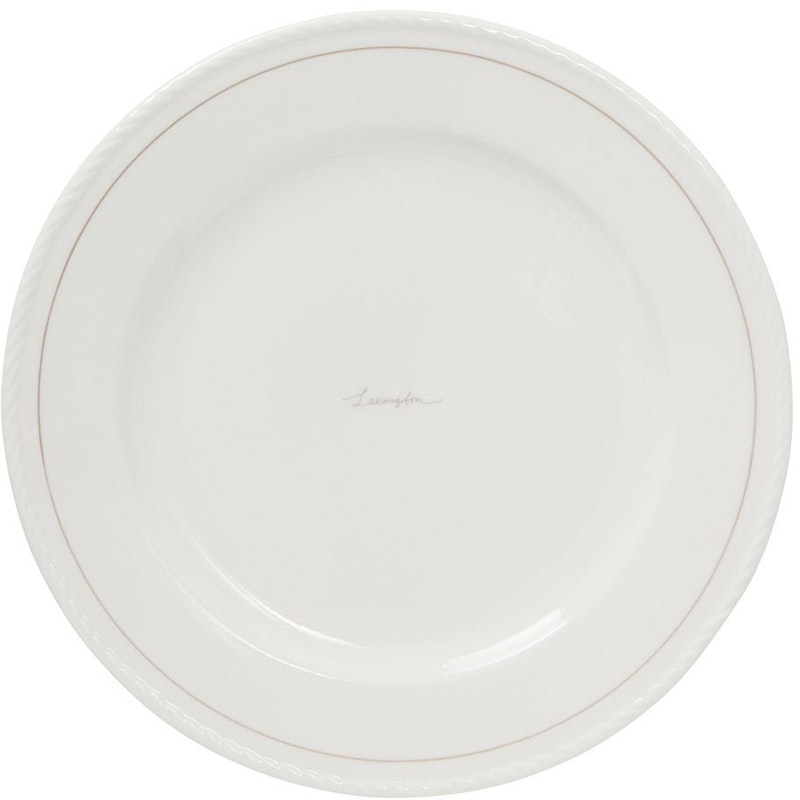 Lexington Porcelain Middagstallerken 27,5 cm 4-pk, Hvit / Beige