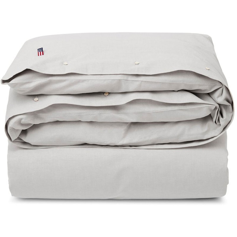 Pin Point Gray Cotton Dynetrekk, 220x220 cm