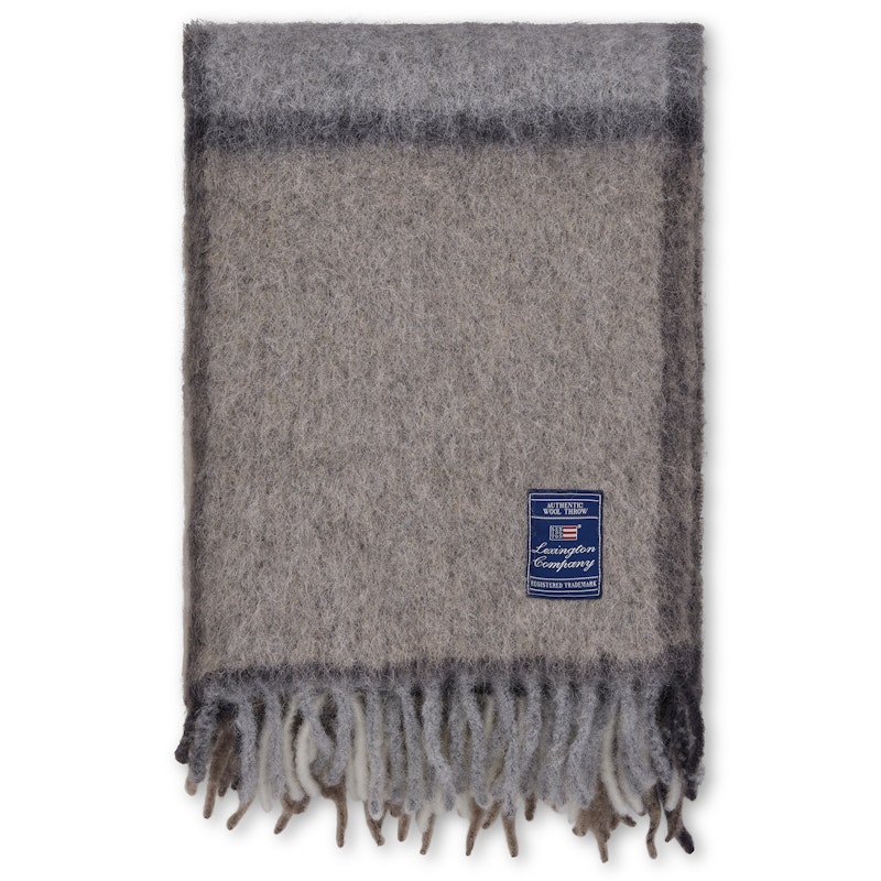 Pledd 130x170 cm, Grå/Beige