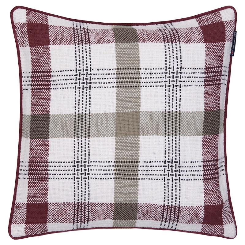 Putetrekk 50x50 cm, Stone/Vinrød