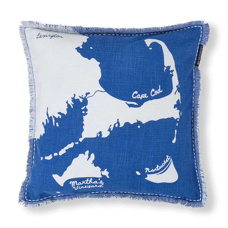 Putetrekk Kartmotiv 50x50 cm