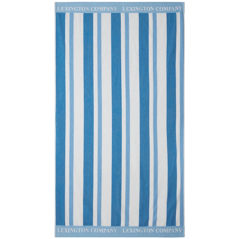 Striped Strandhåndkle 100x180 cm, Blå