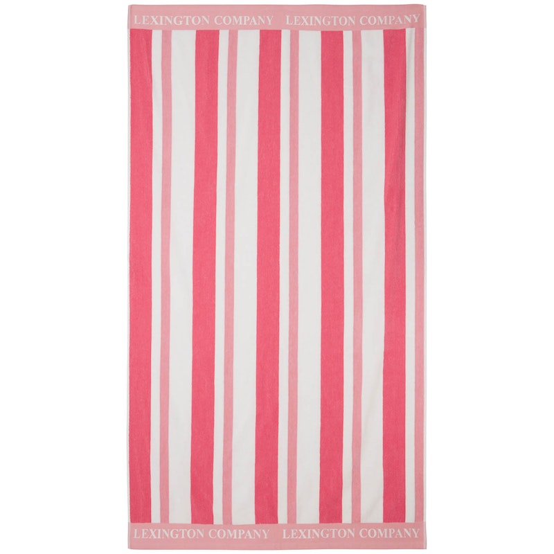 Striped Strandhåndkle 100x180 cm, Rød