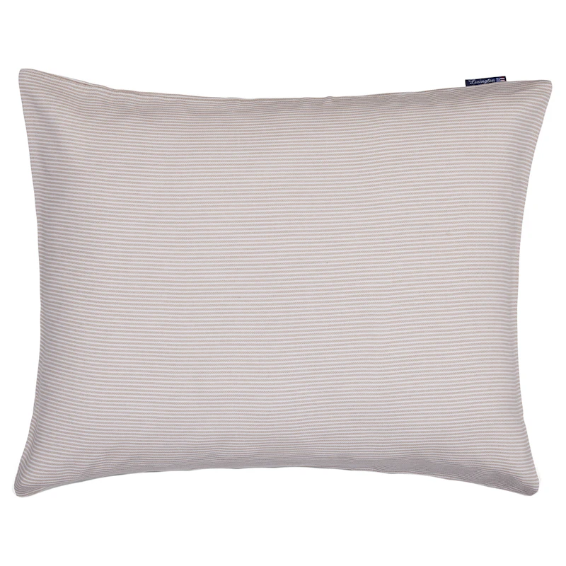 Striped Lyocell/Flannel Putevar 50x60 cm, Beige