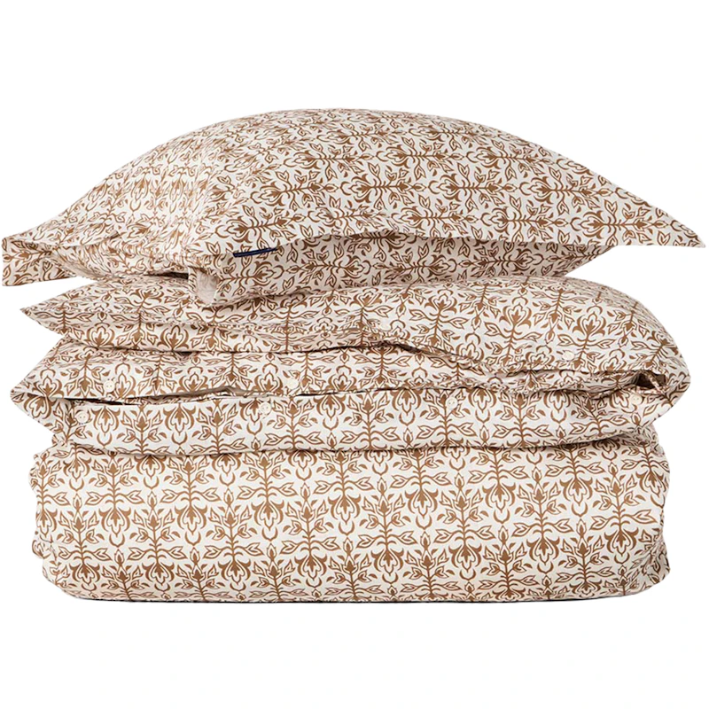 Ornament Sengesett 210x150 + 50x60 cm, Hvit / Fudge