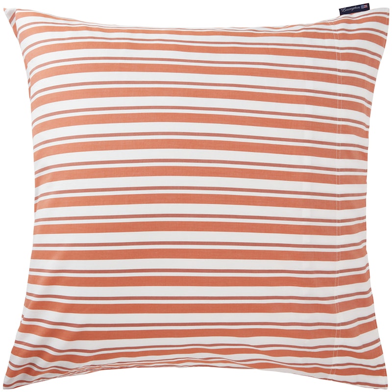 Striped Cotton Poplin Putevar 65x65 cm, Terra