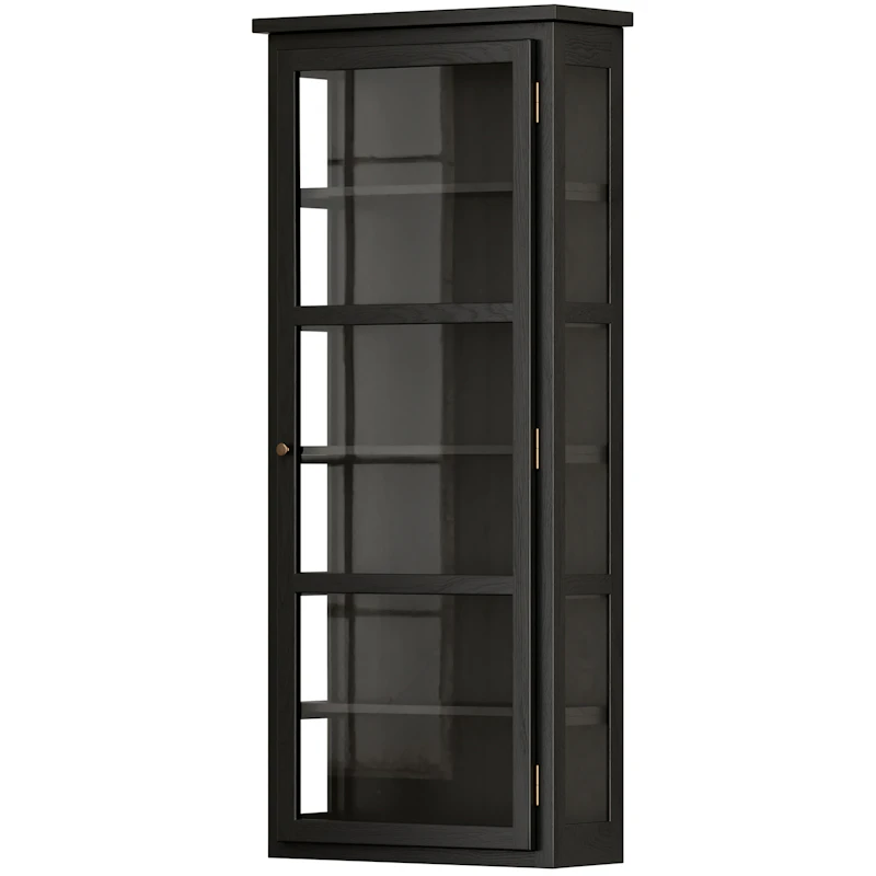 N4 Vitrineskap, Mørk Eik