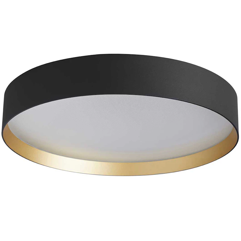 LUCIA Plafond Ø45 cm, Sort/Gold