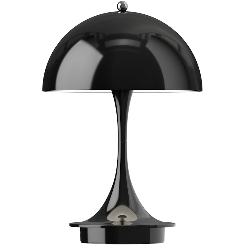 Panthella 160 Bordlampe Bærbar, Opaque Black