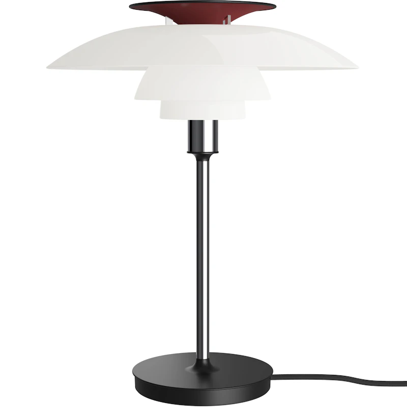 PH 80 Bordlampe, Krom / Opalhvit