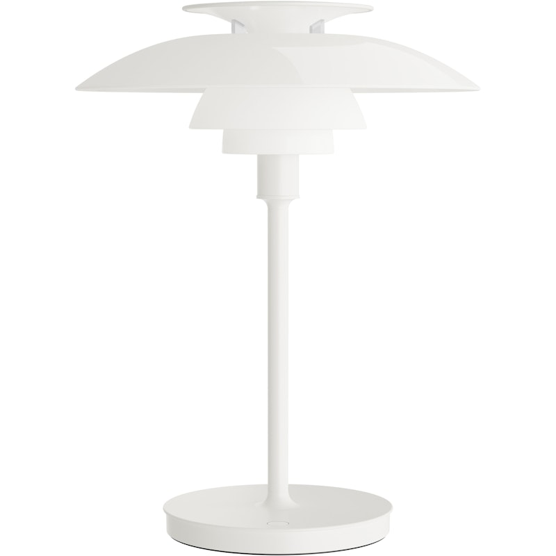 PH 80 Bordlampe Bærbar, Opalhvit