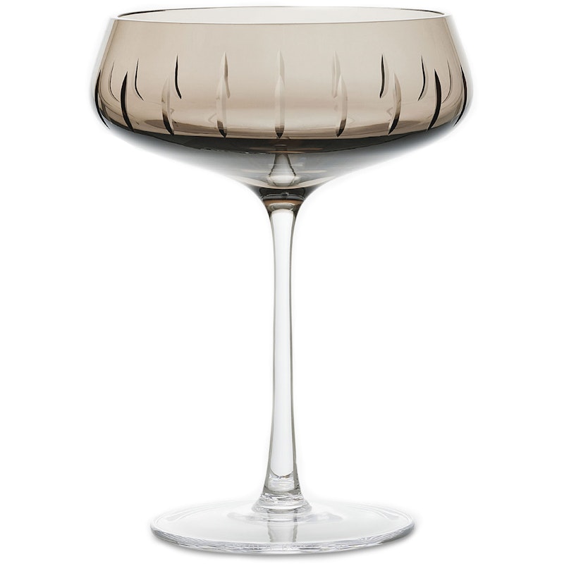 Single Cut Champagneglass, Røyk