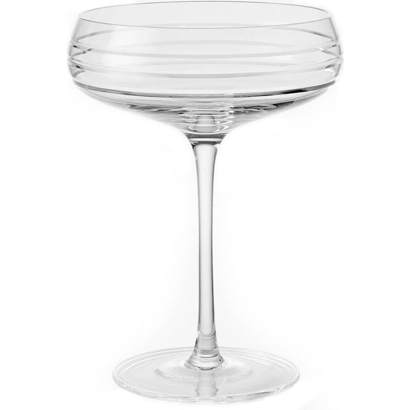 Triple Cut Champagneglass, Klar