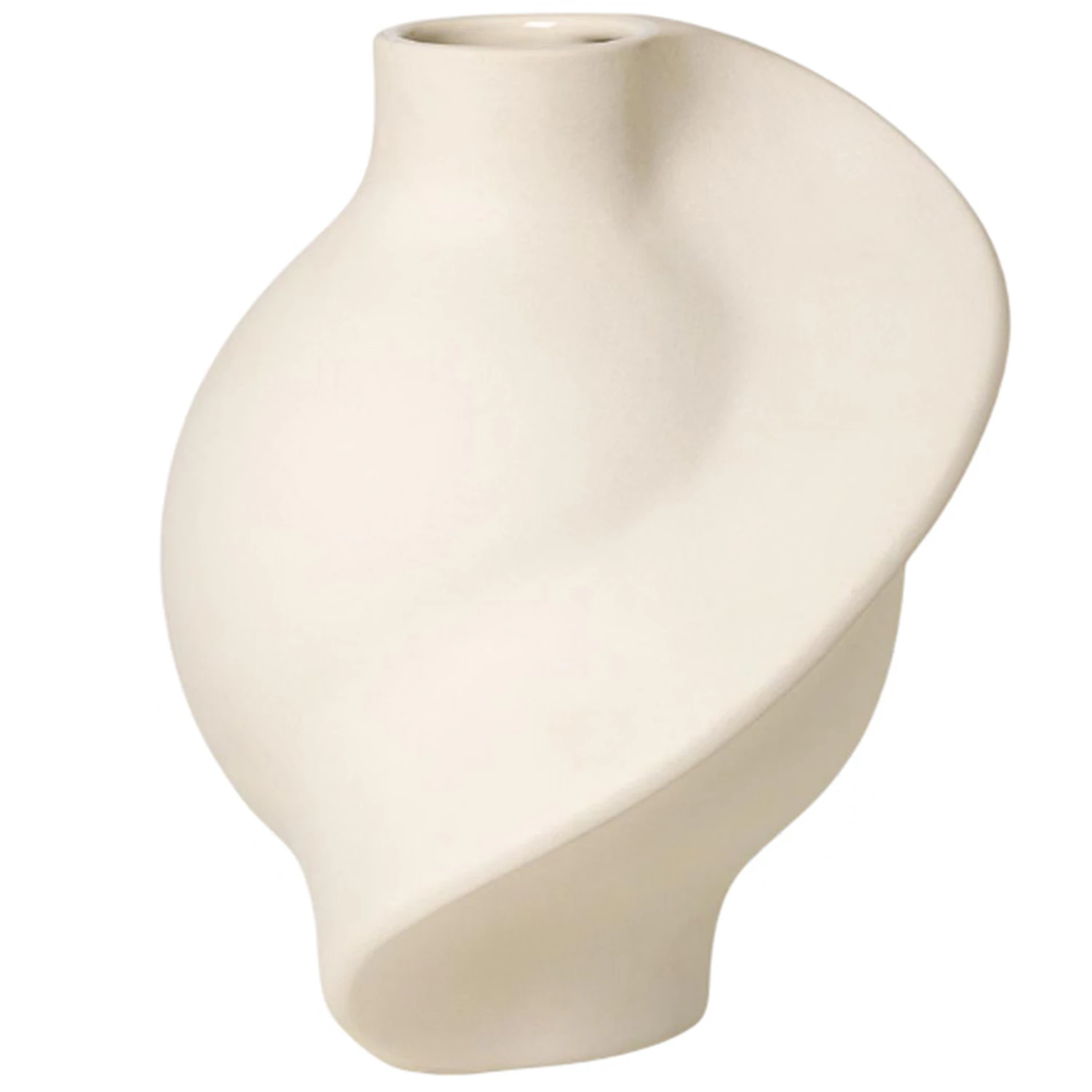 Pirout 01 Vase 25 cm, Raw White