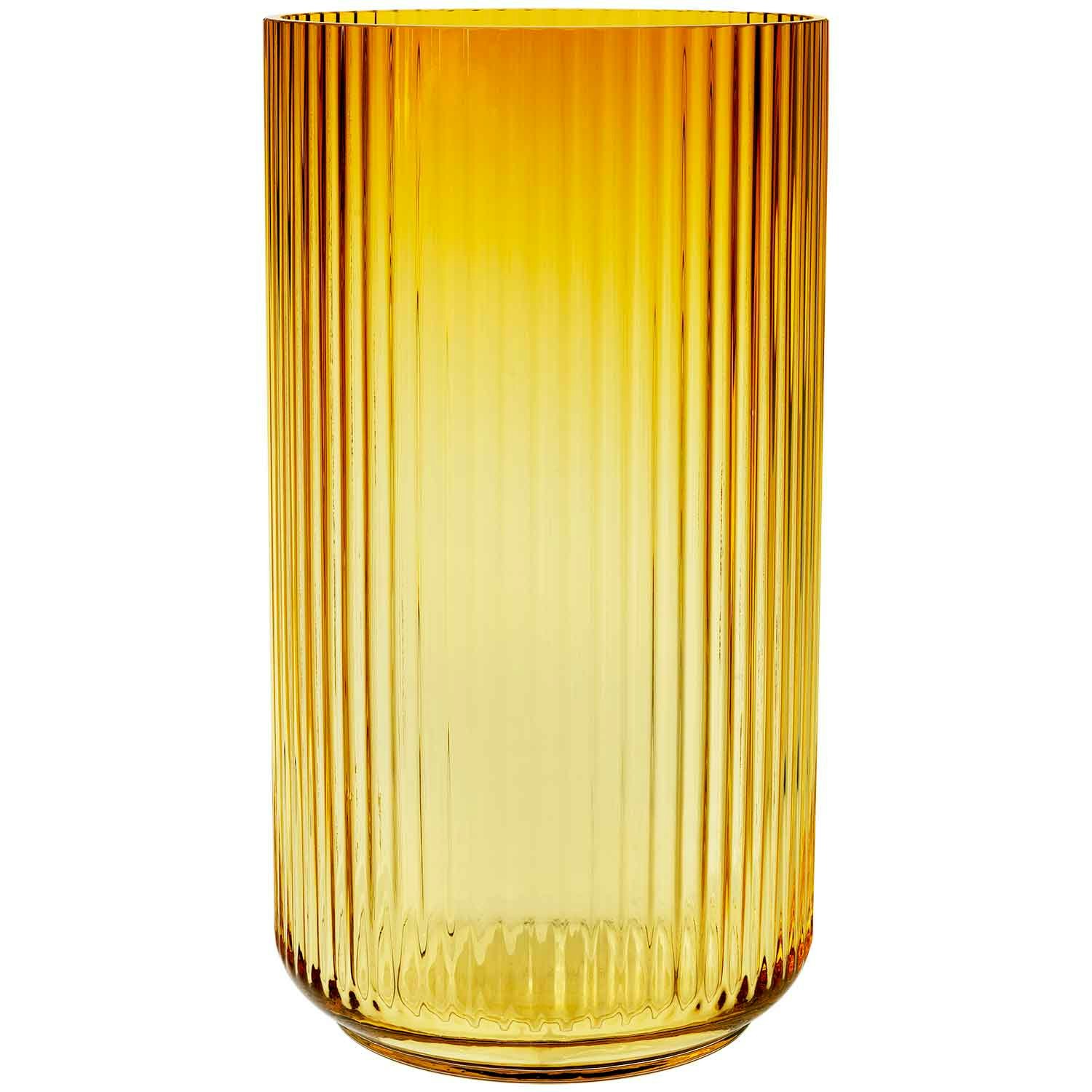 Lyngby Vase Amber, 38 cm