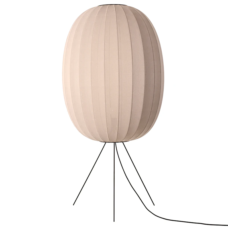 Knit-Wit Gulvlampe Høy Oval Ø65 cm, Sand Stone