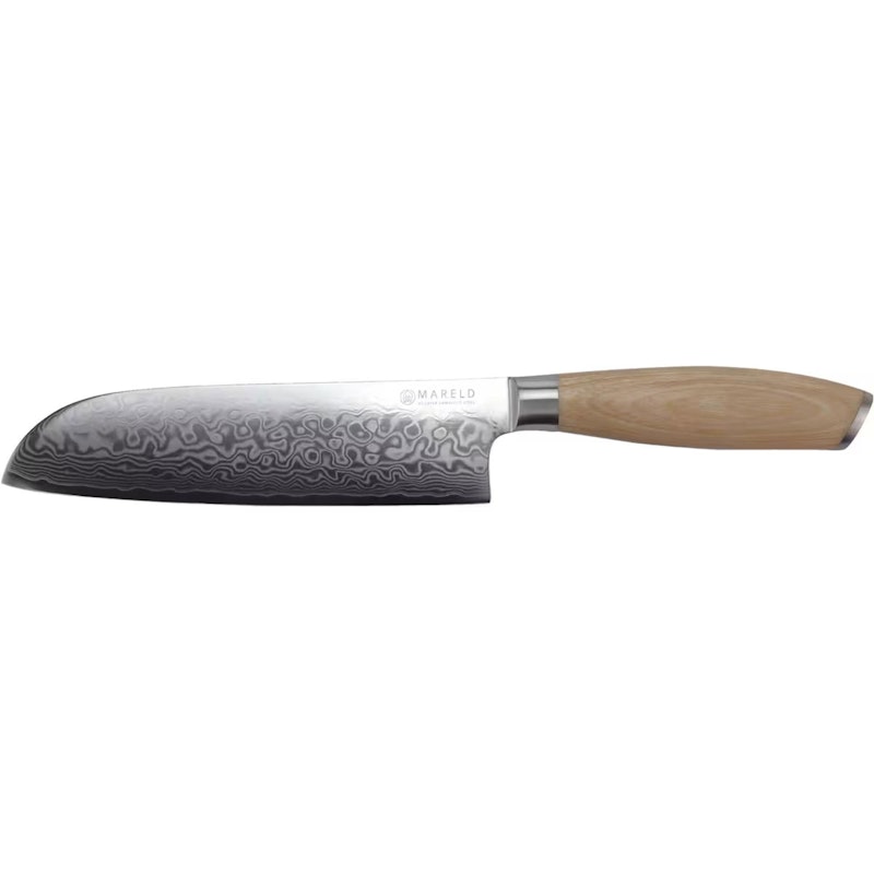 Akio Santoku-Kniv 21 cm, Lyst Tre