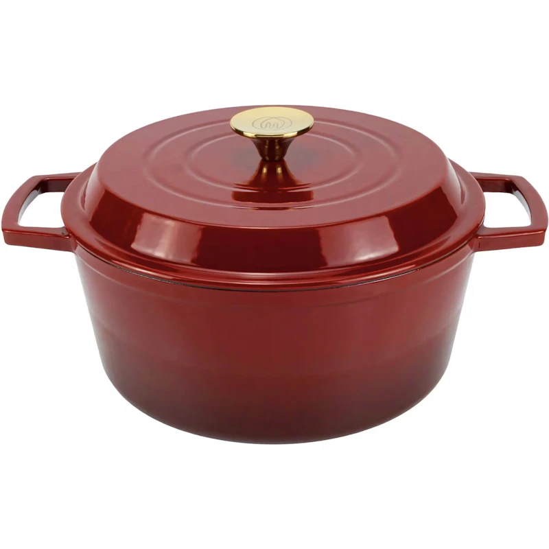 Støpejernsgryte 5 L, Glossy Red