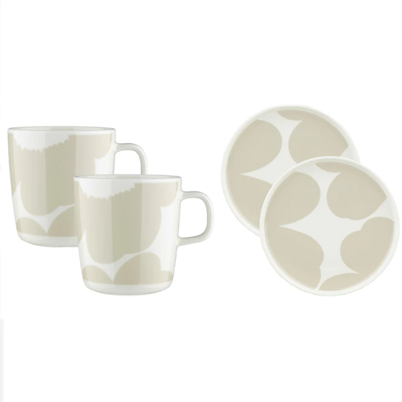 Iso Unikko Frokostsett 4 Deler