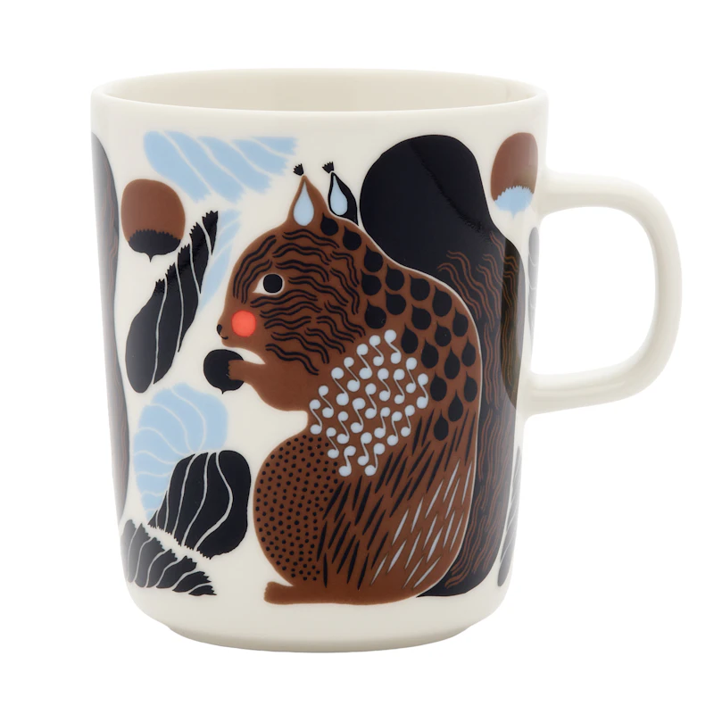 Kurre Kaffekopp 25 cl, Brun / Lyseblå