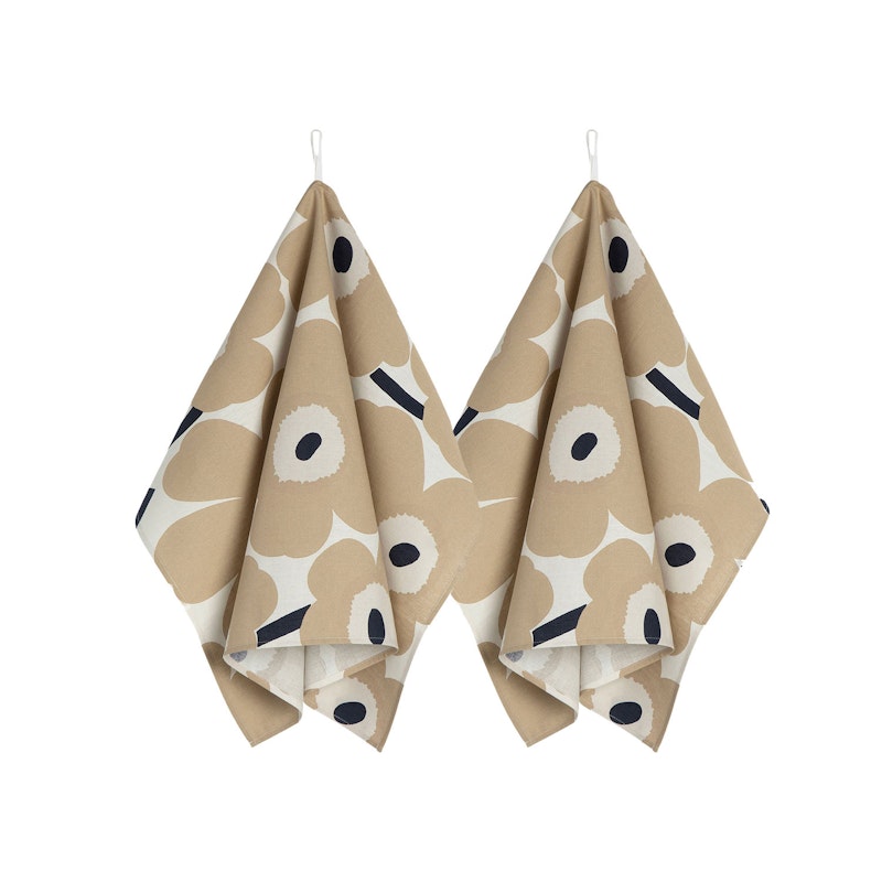 Unikko Kjøkkenhåndkle 47x70 cm 2-pk, Beige