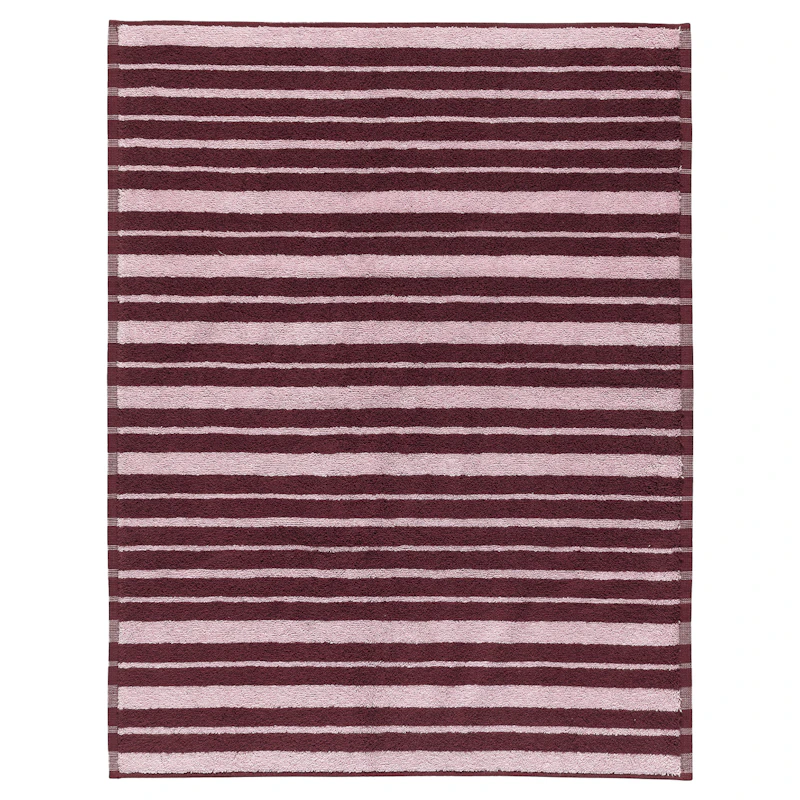 Raide Terry Badematte 50X70 cm, Rosa/Vinrød