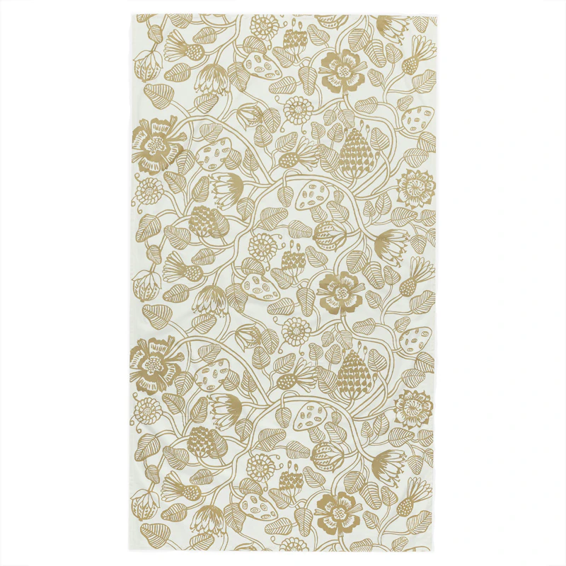Tiara Duk 135X250 cm Hvit Gull