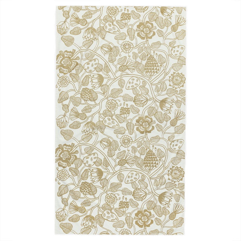 Tiara Duk 135X250 cm Hvit Gull