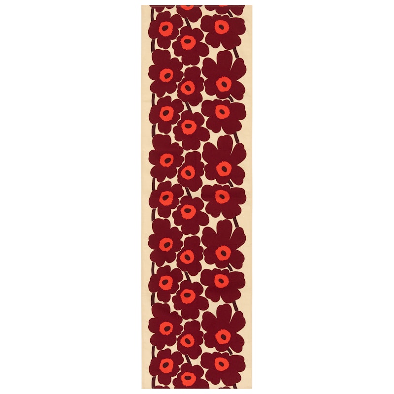 Unikko Bordløper 43x150 cm, Red / Vanilla / Wine red