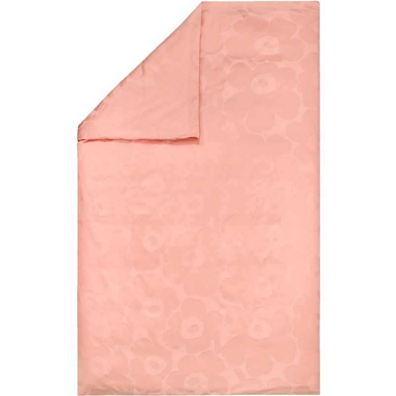 Unikko Jacquard Dynetrekk 150x210 cm, Rosa