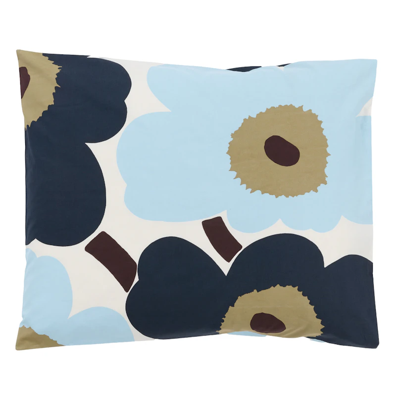 Unikko Putevar 50x75 cm, Off-white / Blueberry