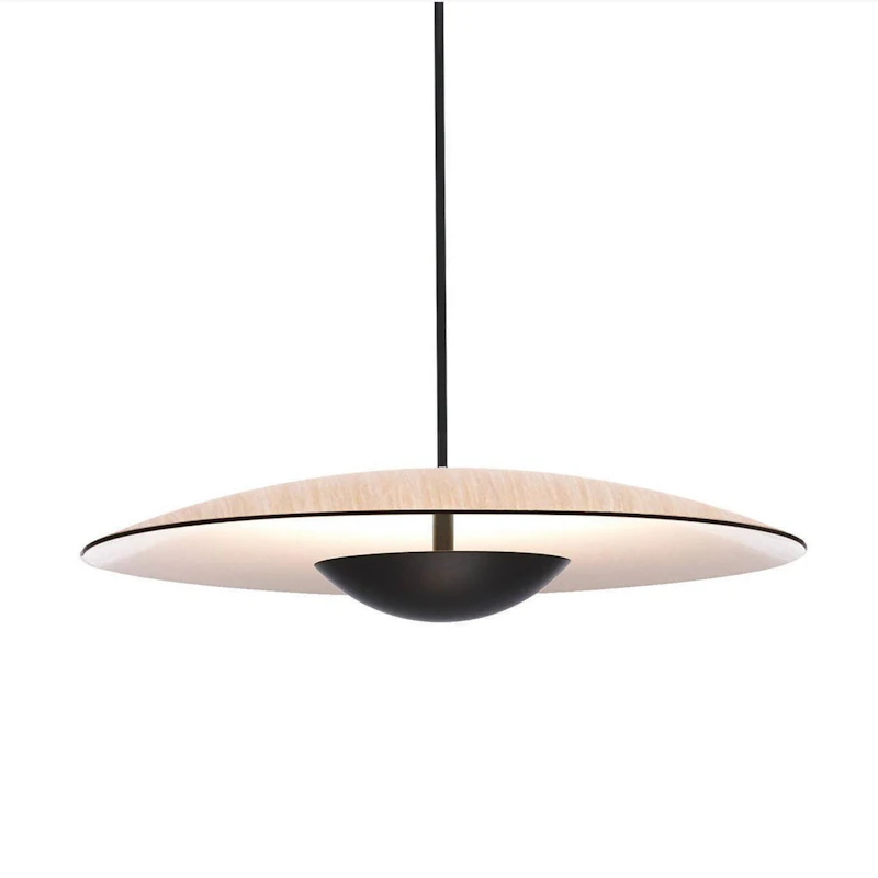 Ginger Taklampe Ø42cm, Eik