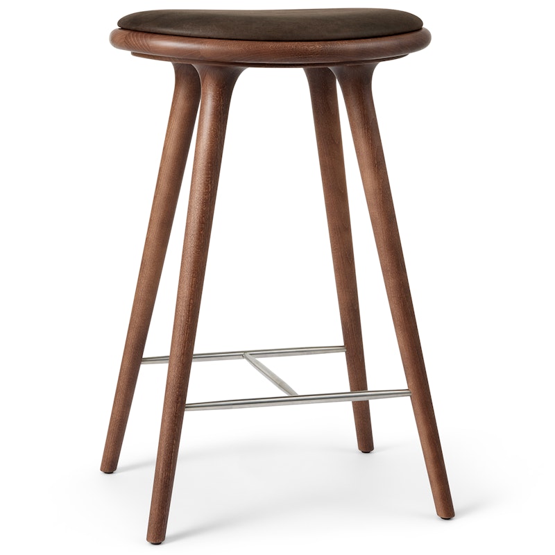 High Stool Krakk 69 cm, Brunbeiset Bøk