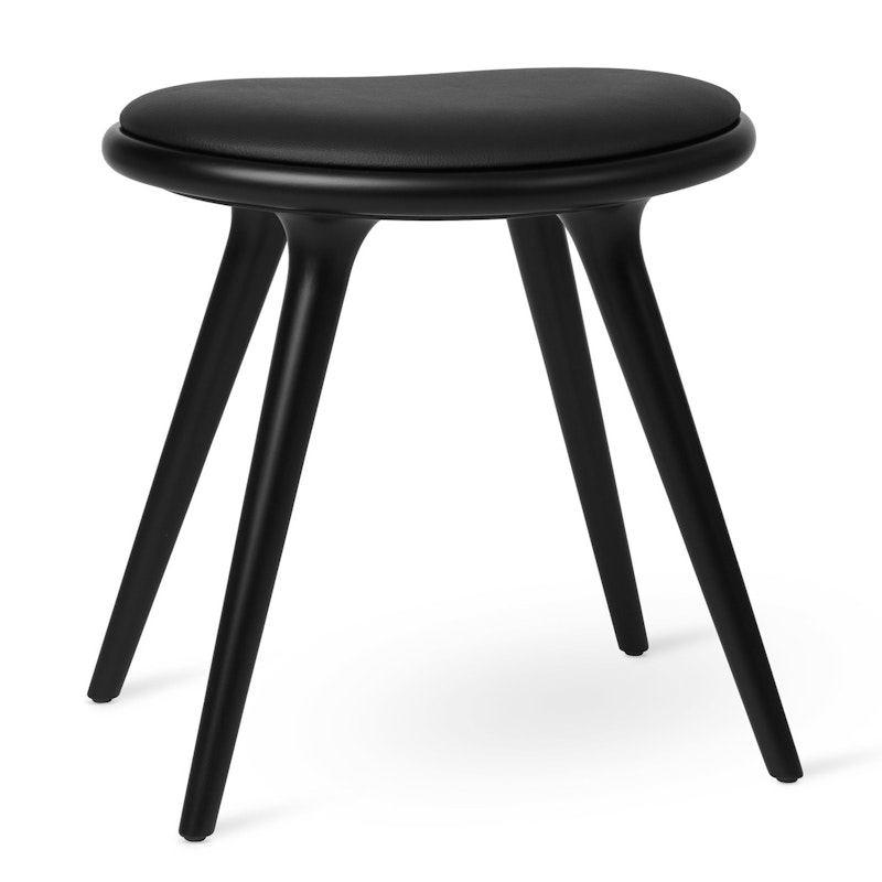 Low Stool Stol 47 cm, Svartbeiset Bøk