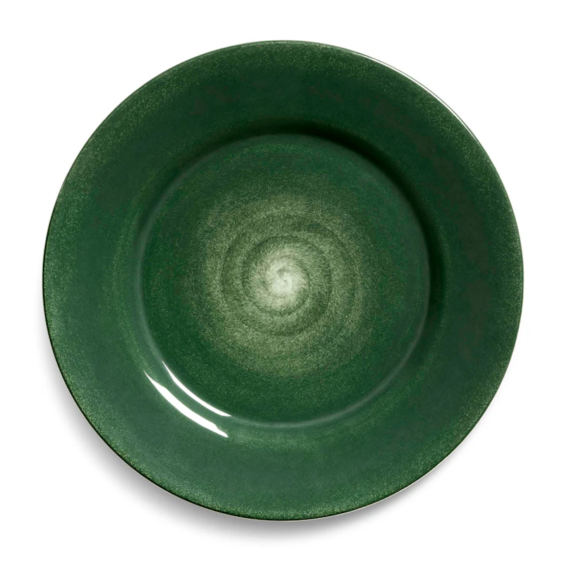 Basic Tallerken 25 cm, Skogsgrønn