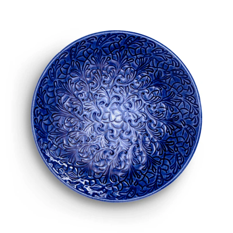 Lace Tallerken 20 cm, Blå