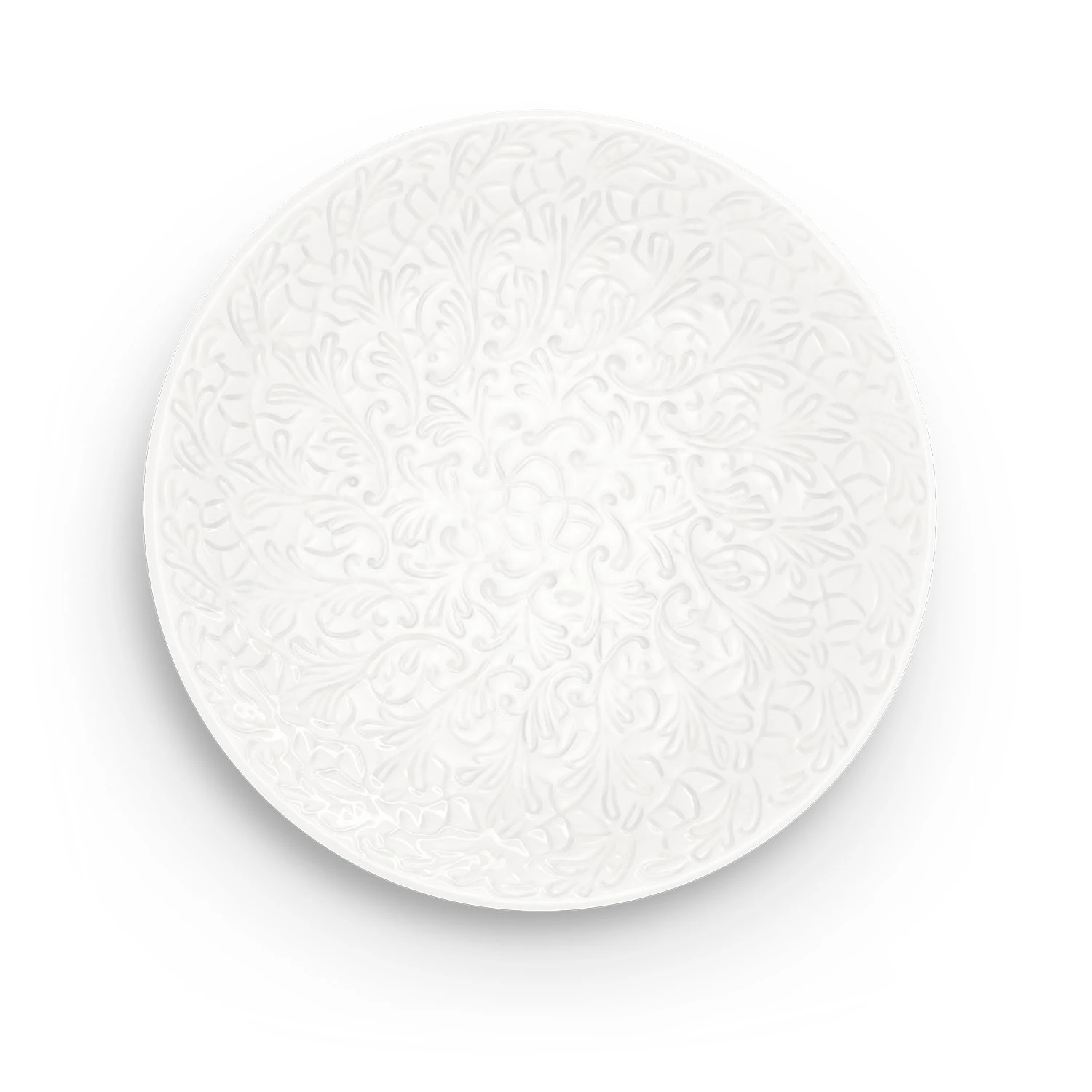 Lace Tallerken 20 cm, Hvit
