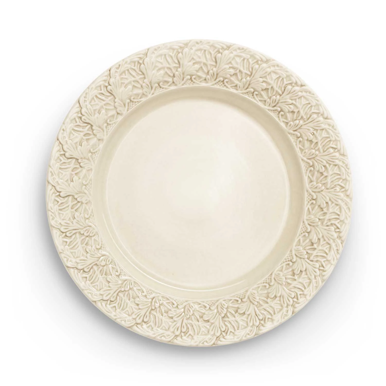 Lace Tallerken 25 cm, Sand