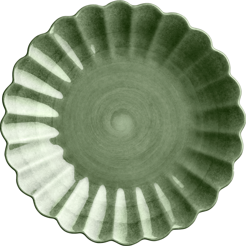 Oyster Tallerken 20 cm, Skogsgrønn