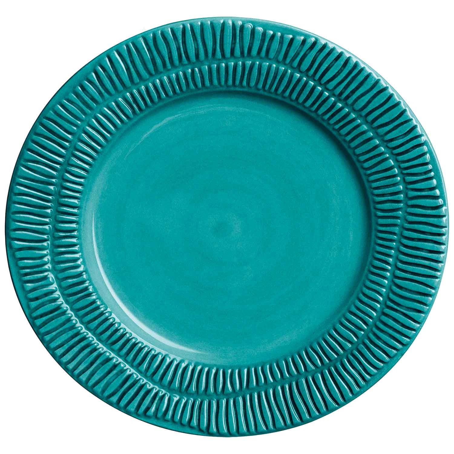 Stripes Tallerken 21 cm, Ocean