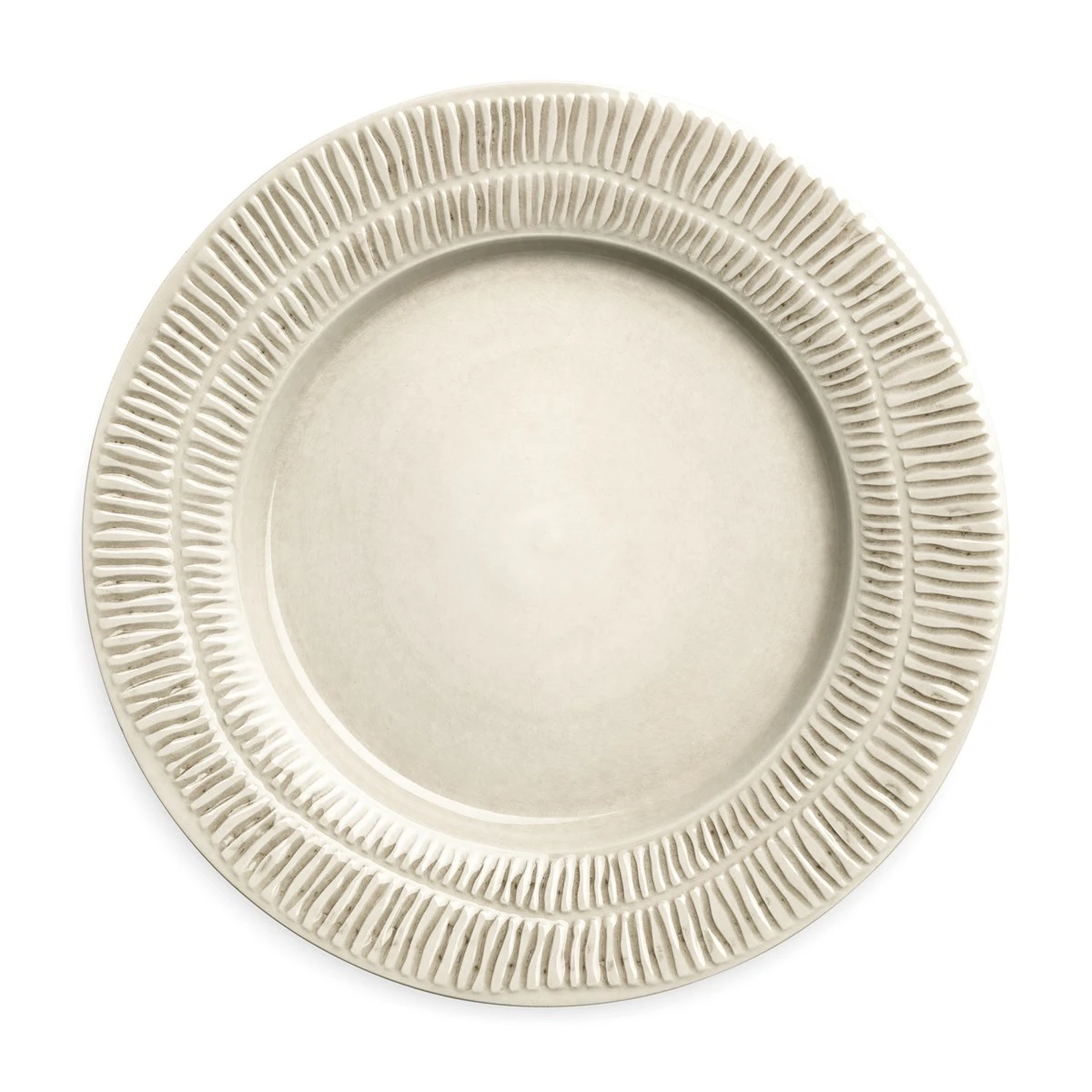 Stripes Tallerken 28 cm, Sand